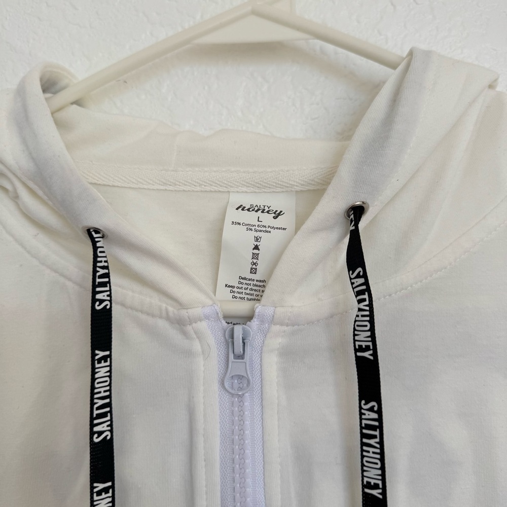 White Salty Honey Patriotic Zip-Up Hoodie - Picture 6 of 10